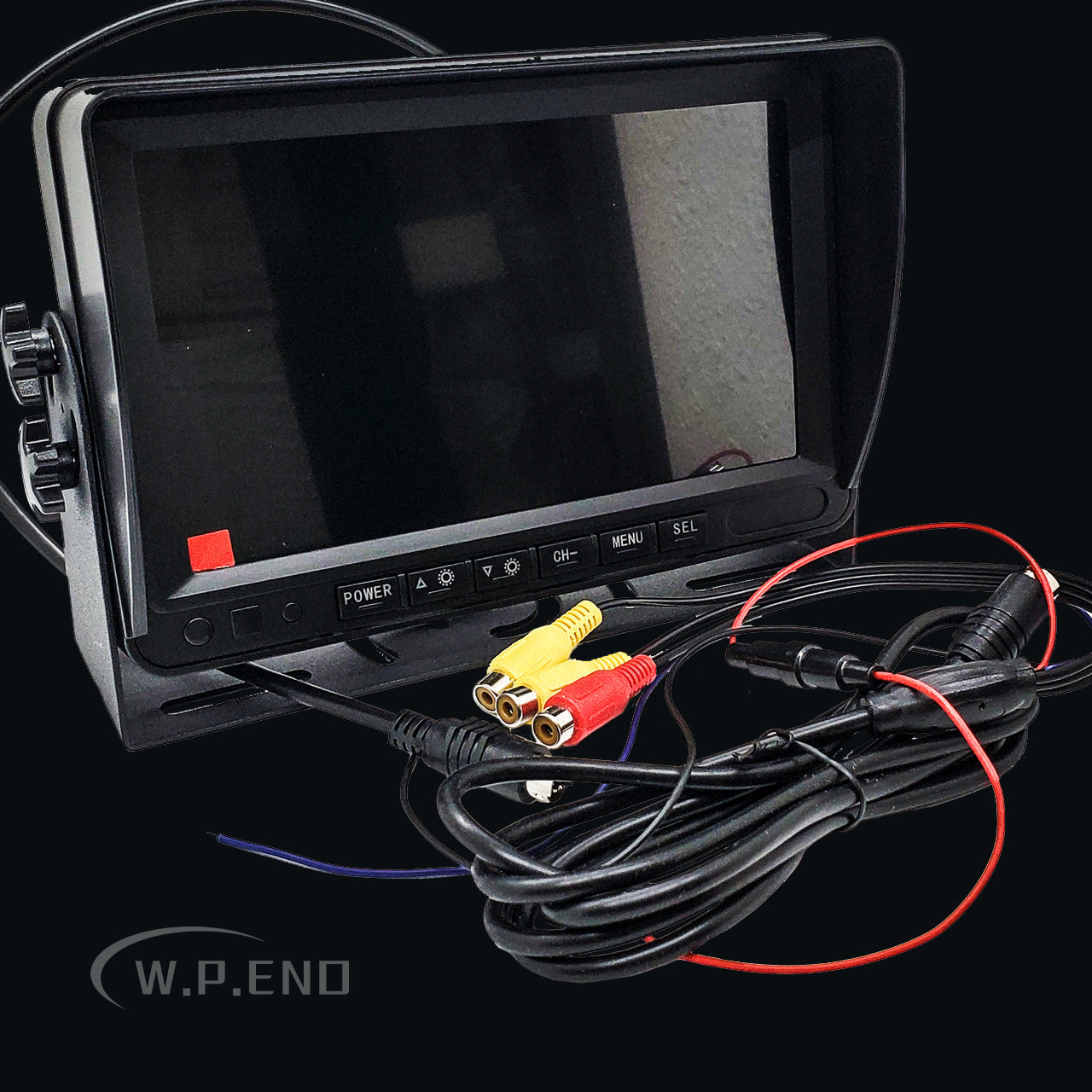 7" High Resolution TFT LCD Color Monitor 2 Video Input with Remote